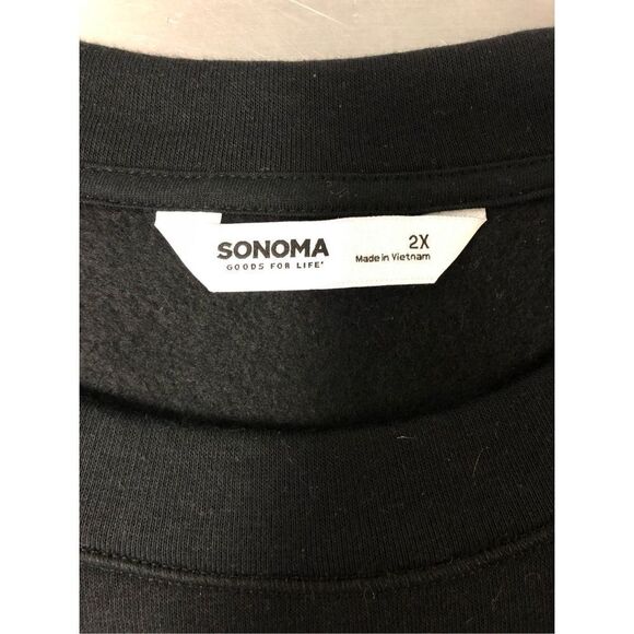 Sonoma Women’s Plus Black Short Sleeve Shirt Size 2X NWT - Picture 5 of 6